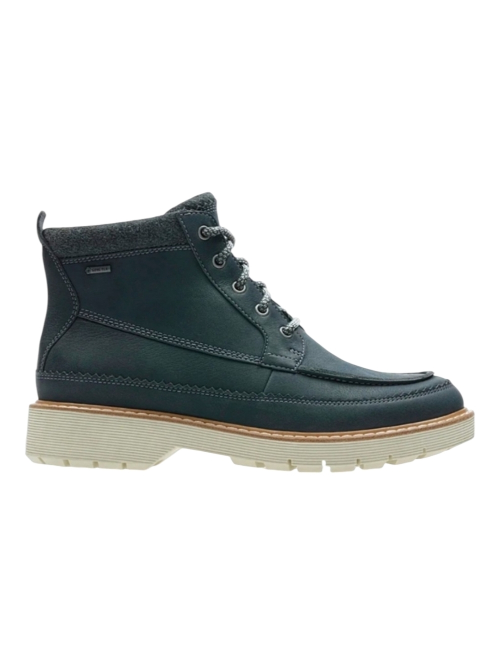 Clark's Dark Navy Blue Korik Rise Gore-tex Ankle Bootie Leather Boots Women's 7